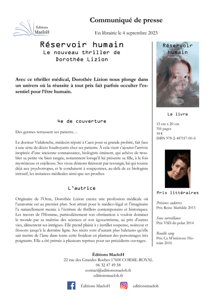 Communiqué de presse – Réservoir Humain