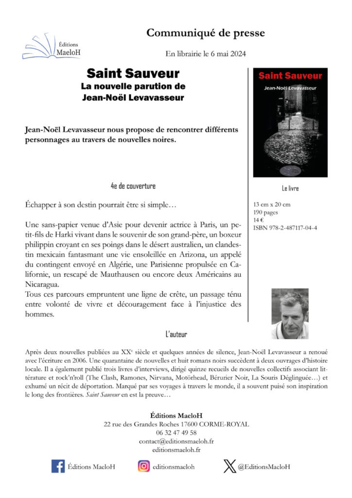 Communiqué de presse – Saint Sauveur