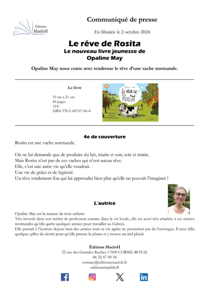 Communiqué de presse – Le rêve de Rosita