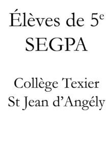 Élèves 5e SEGPA